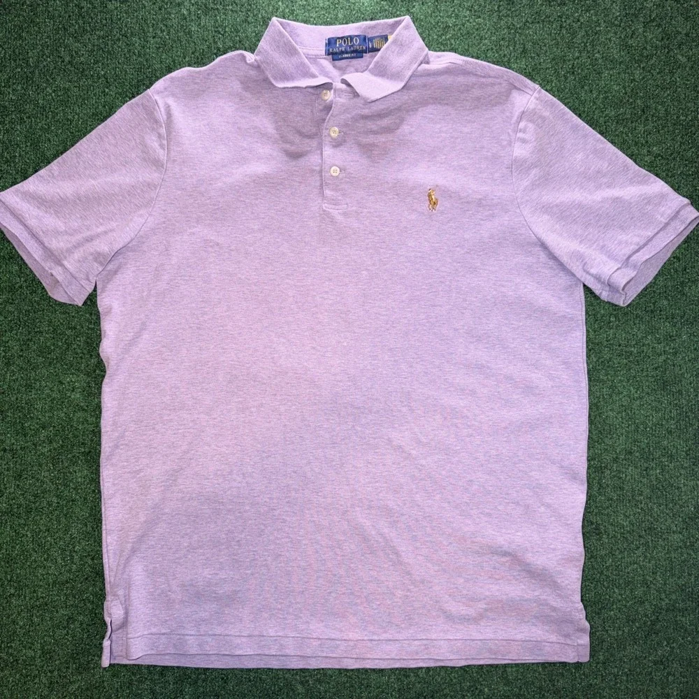 Polo Ralph Lauren Purple Polo Classic For Shirt Men's Size Large Purple J